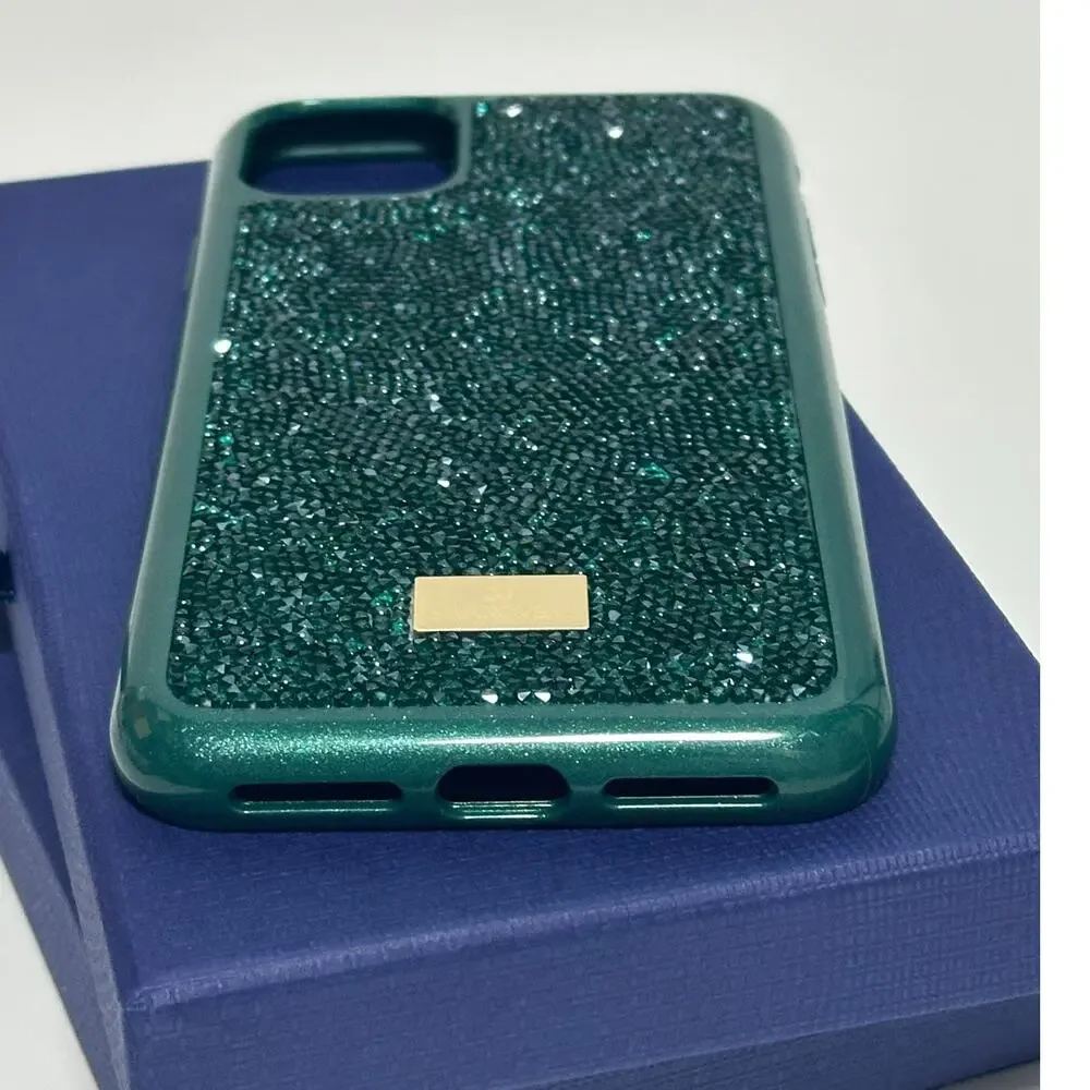 Swarovski Glam Rock Bumper Phone 11 Pro Max Green